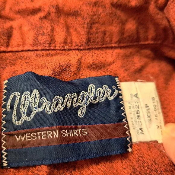 Vintage 90s Wrangler Western Pearl Snap Shirt Navajo Design/Southwestern - Picture 2 of 8